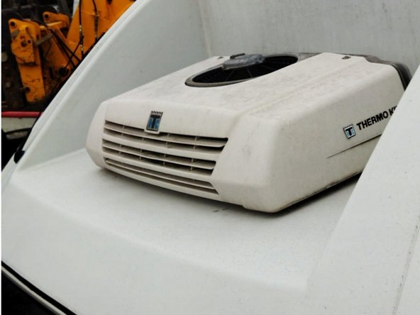 Some refrigeration units have the connection point inside the cab. However, for units with the connection point outside the cab, you will need to run the refrigeration unit harness outside.