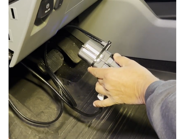 Route the cable as required towards the GO device.