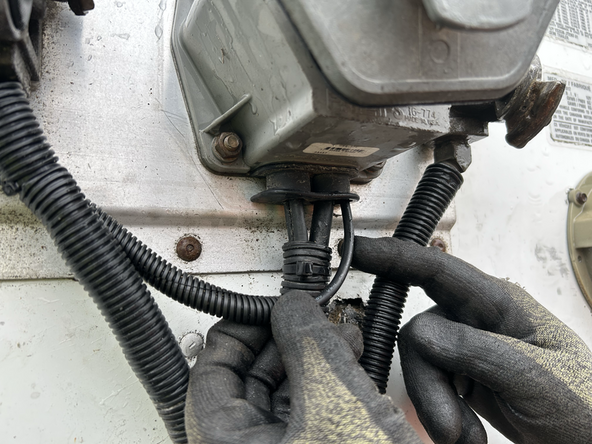 Route the wire through existing grommets if available.