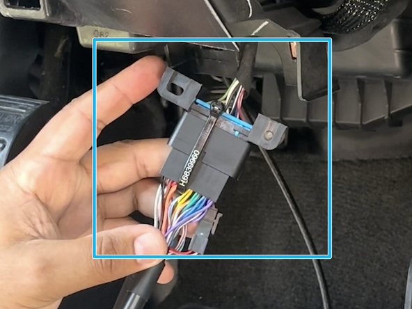 Secure the connection with a cable tie.