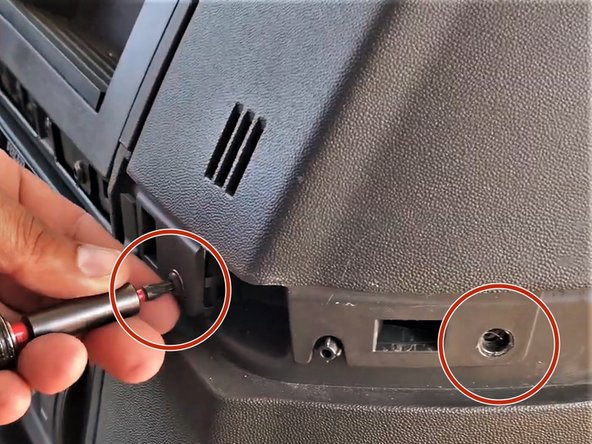 Remove the (2) T-20 screws.