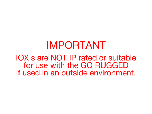 IOX's cannot be exposed to outside environments.