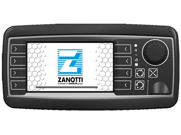Find the in-cab controller located in the vehicle cabin.