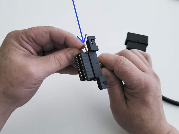 Install  adapter #1 onto the connector housing.