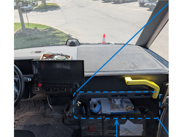 Suggested mounting area.