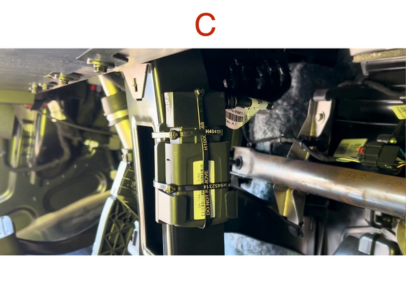 There are 3 recommended mounting locations for the Brightdrop van.