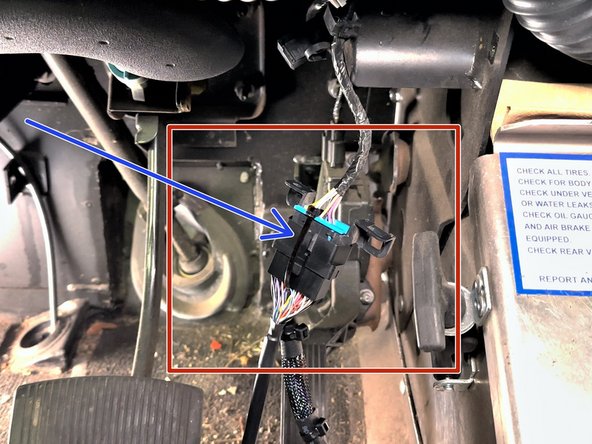 Plug the female connector from the T-harness into the OEM OBDII connector.