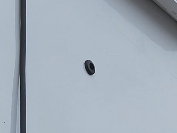 A hole location directly in line with the nose box makes for easier routing and may even be retrievable from the nose box without removing the interior access panel.