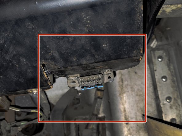 Locate  &amp; remove the OEM OBDII connector from its OEM location.