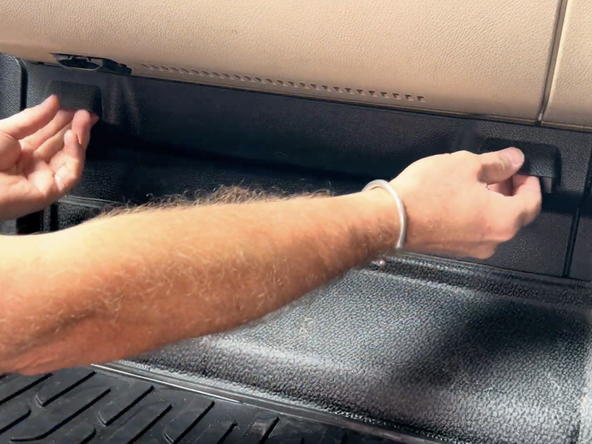 Remove the necessary dash panels in order to access the vehicle’s fuse panel.
