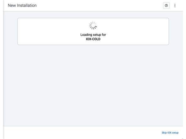 Press Set up device to start.