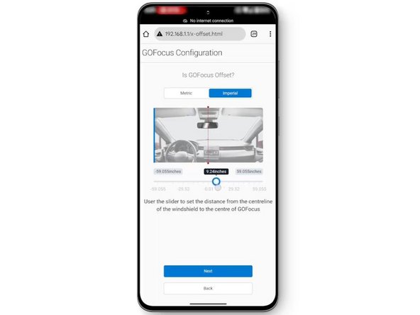 The sensor is now calibrated and the installation is complete.