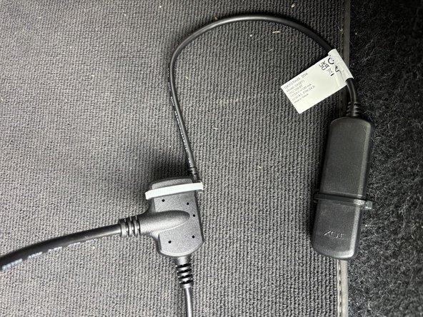 Connect the IOX-BT . Secure the IOX connector using a cable tie. Please note that over tightening the cable tie may damage the IOX connector.