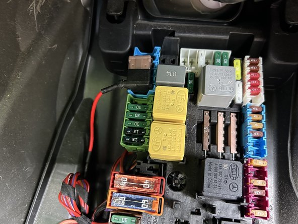 This ignition source is used to energize the relay.