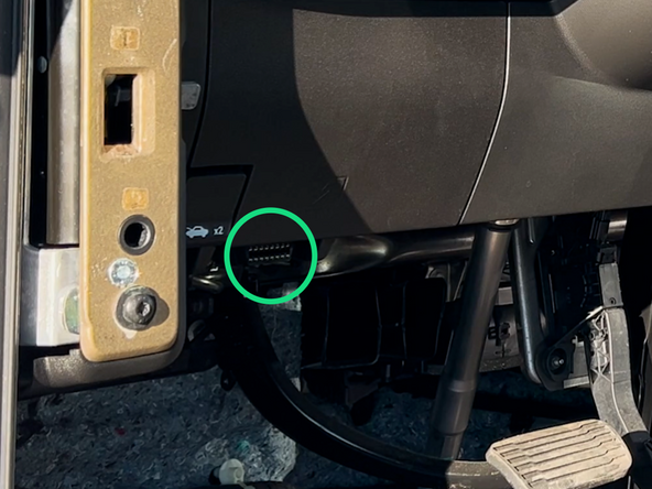 Remove the diagnostic port from its original location.