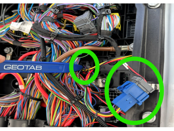 Insert the connector into location X15.