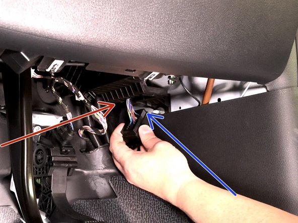 Locate  &amp; remove the OEM OBDII connector from its OEM location