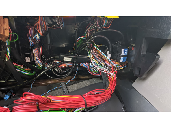 Use zip ties to firmly attach the GO device to a suitable location,.
