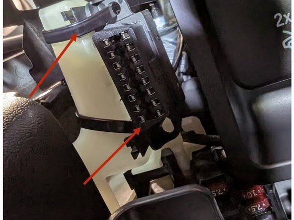 Route the GO device cable away from moving parts, pedals, and heat sources.