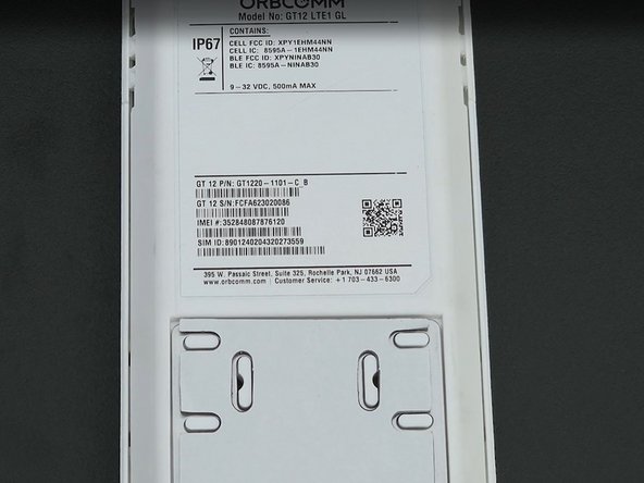 Make note of the device serial number and asset IMEI number for future reference, either by taking a picture or writing the numbers down.