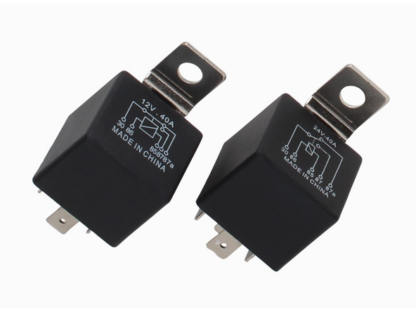 Actuate the relay by grounding the black wire on the Molex connector of the SPR-IOXREL harness.