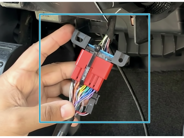 Secure the connection with a cable tie.