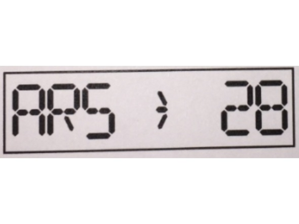 The display could be showing a number of parameters depending on it’s programming. Use the Increment buttons to toggle through the settings.