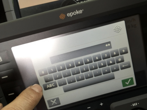 Use the on screen keypad to enter in the login, password and pin number. These can be obtained from the fleet operator.