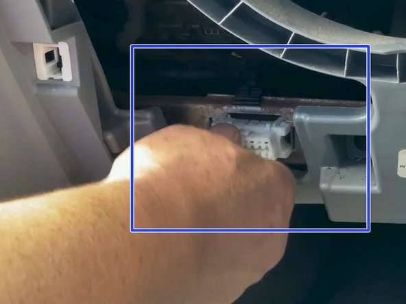 The OEM OBDII connector is typically found low on dash board out board of the steering wheel