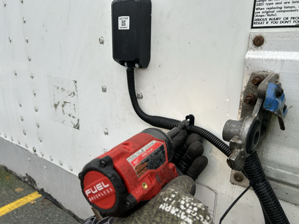 Secure excess wiring with cable ties and clamps as needed.