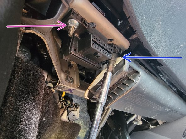 Locate the Ford SDLM (OBDII connector)