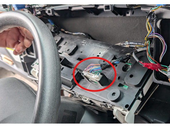 Identify the backbone CAN wires (Blue and Blue/White)