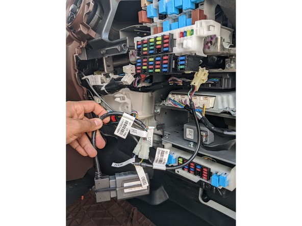 Plug in the GO device and secure it with the provided zip tie.