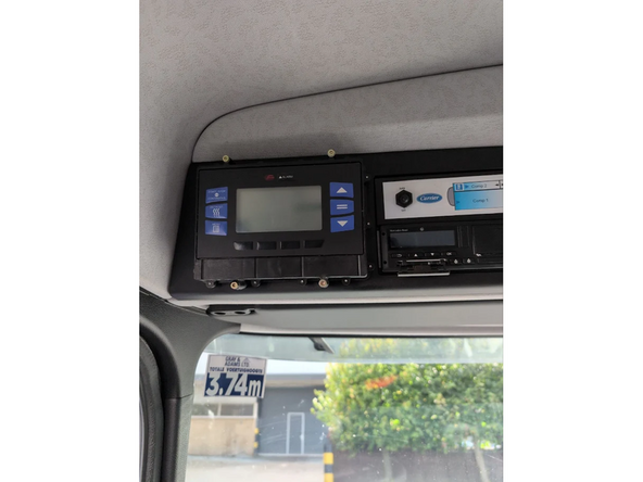 Once the installation is validated, put all mechanical items back in their original places and fix the in-cab controller to its bracket.