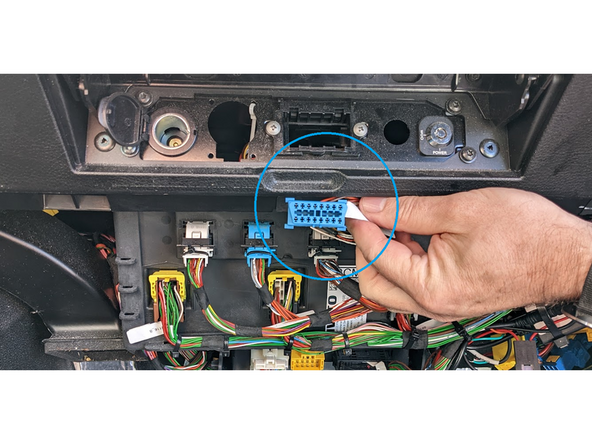 Unclip and remove the OBD-port
