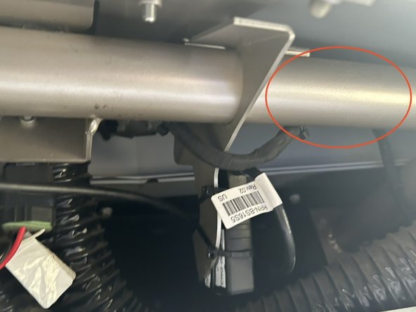 An alternate mounting location could be along that large brace running the length of the dash that the harness is secured to. Just be sure the serial number side is facing away from the metal brace.