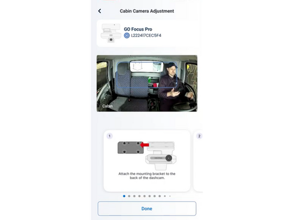 In the app, select "Adjust" in the cabin section.