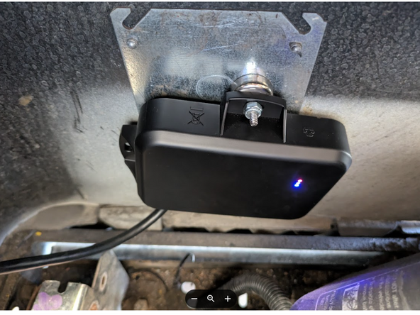 Secure GO Rugged in the under seat compartment using magnetic feet.