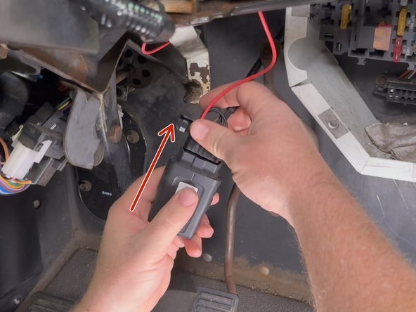 Secure the connection with a cable tie.