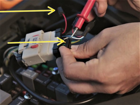 Identify battery feed