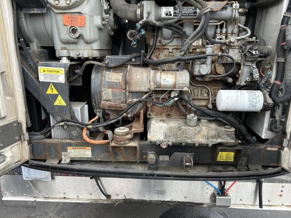 Ensure you use wire loom to protect the refrigeration unit harness when routing through the engine compartment.