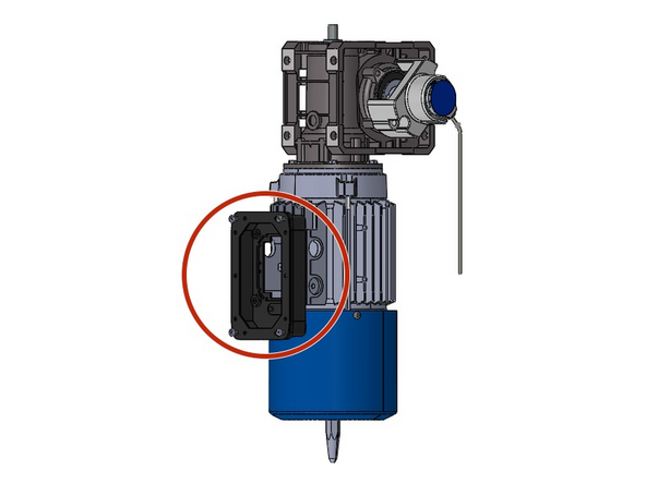 Remove the Cover from the Junction Box on the Face of the Motor.