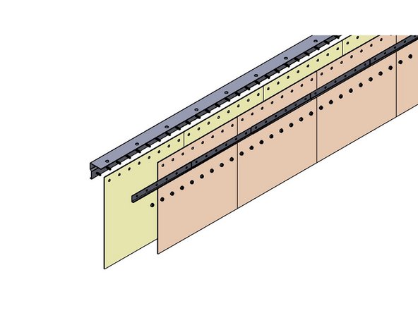 Install the First section of Track at the Left End of the Curtain Run.
