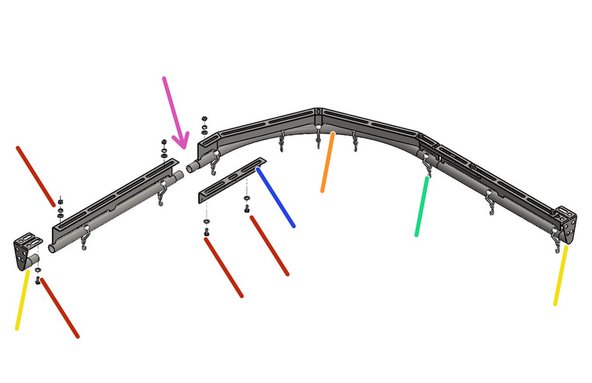 90 Degree Curved Track Sections require 24&quot; in each direction. Straight Track Runs will be shortened by 24&quot; to compensate for a 90 Degree Curved Track Section.