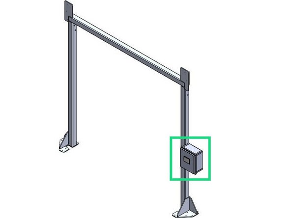 Flush Mounted on a Wall/Surface with the provided Feet.