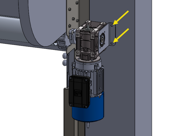 Once the machine key is oriented properly, slide the motor onto the shaft until the end of the shaft is flush with the outside of the motor.