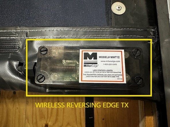 The soft reversing edge will be installed in the pocket on the bottom of the door curtain from the factory.