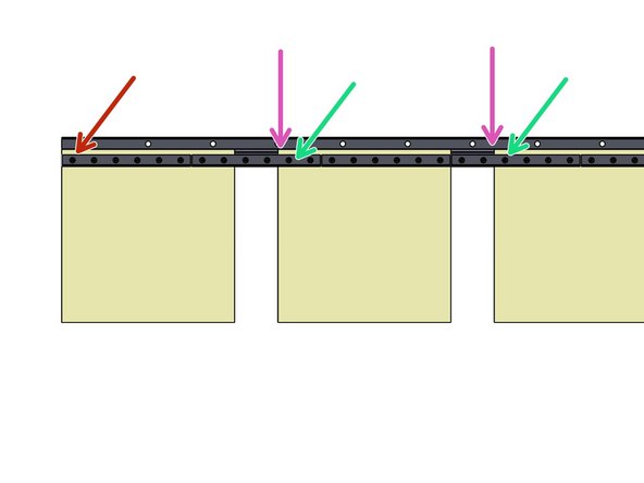 Place the 1st Strip onto the 1st Stud.