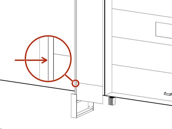 Fasten the Side Angle Trim to the front left and front right corners of the Dock Shelter using the 1/4&quot; x 1-1/2&quot; Self Drilling Screws.