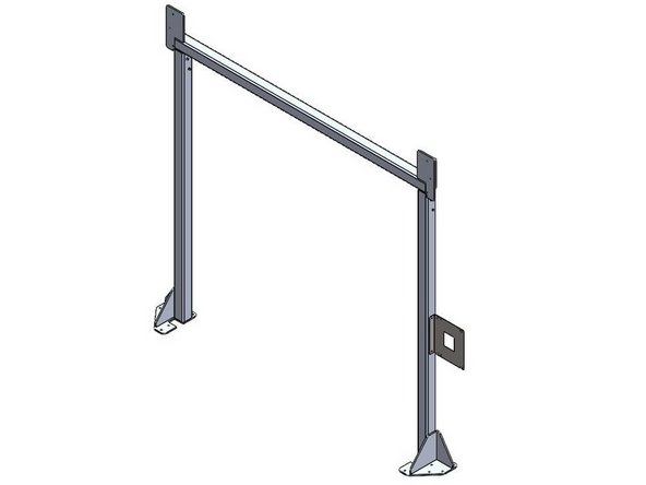 When side-mounting a control panel onto a door frame, the bracket must be mounted to the door frame before the control panel can be mounted to the bracket.
